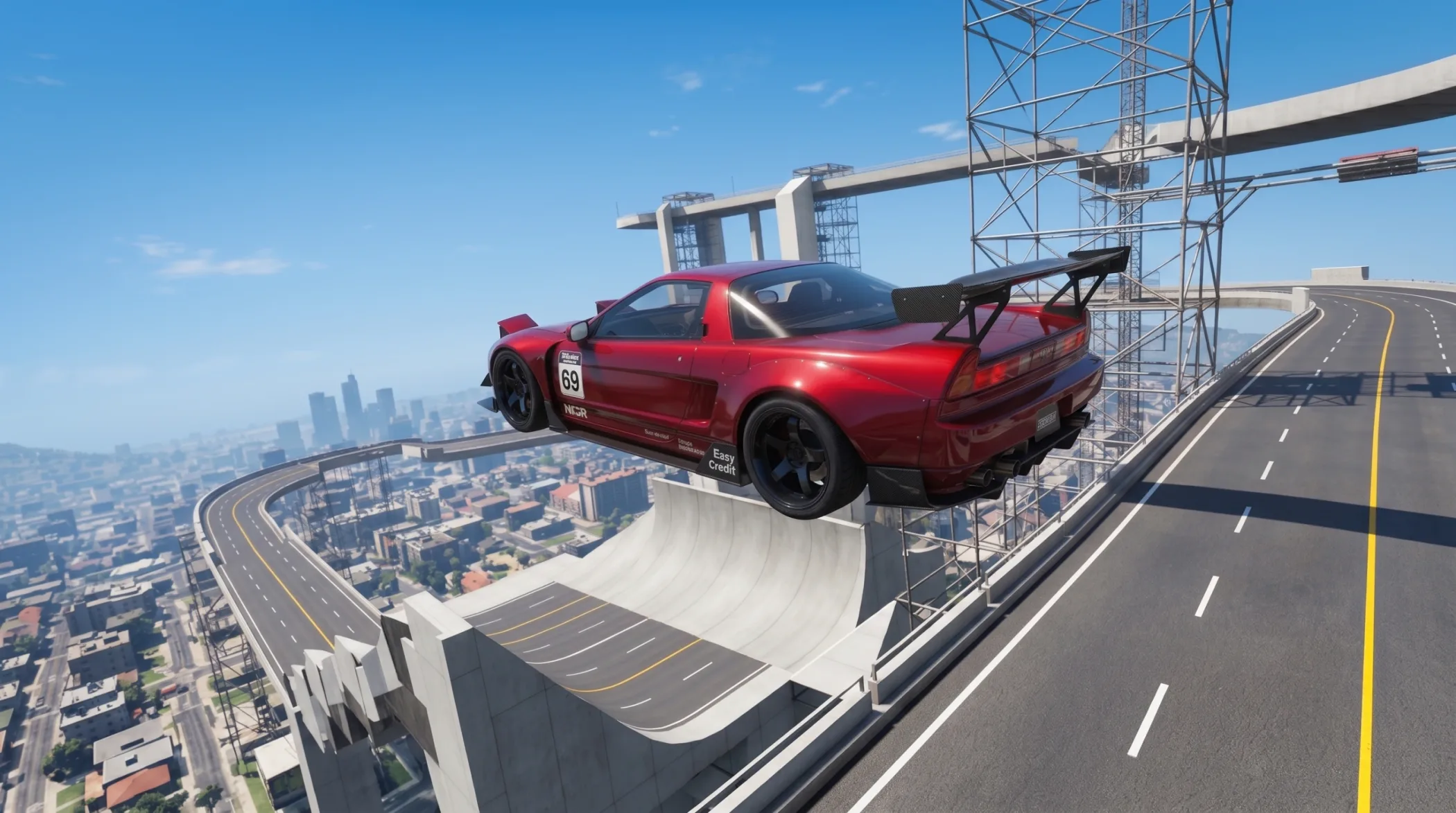 MTA Classics on INDEX: a three-panel montage — a car shoving an oversized ball into a goal, a sports car mid-jump off an elevated track above Los Santos, and cars wrecking each other on a sea pier